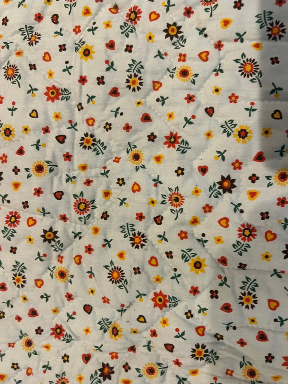 Vintage Handmade Sunbonnet Sue & Overall Sam Lap Quilt Throw Country Farmhouse